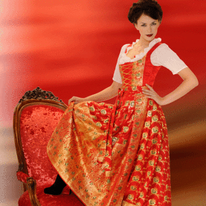 Hubercraft, München: Hochzeitsdirndl, Saridirndl Hubercraft Saridirndl rot