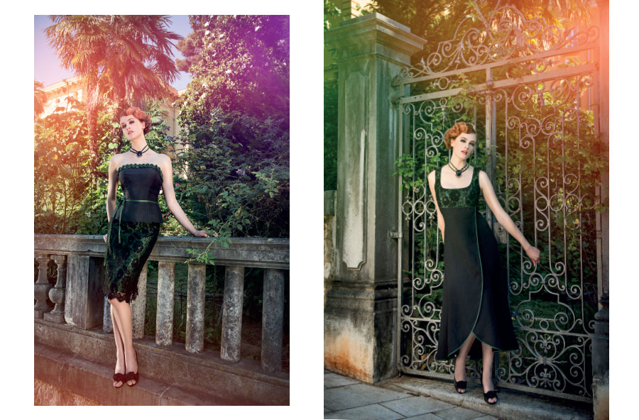 Mothwurf Bustierkleid und Mothwurf Kleid aus Reinleinen und französischer Spitze, 665,-Euro im Mothwurf online Shop. Mothwurf Kleider 2014