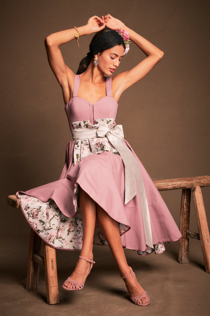 AOMEI Damen Glänzende Langarm Asymmetrische Rüschen Kleid